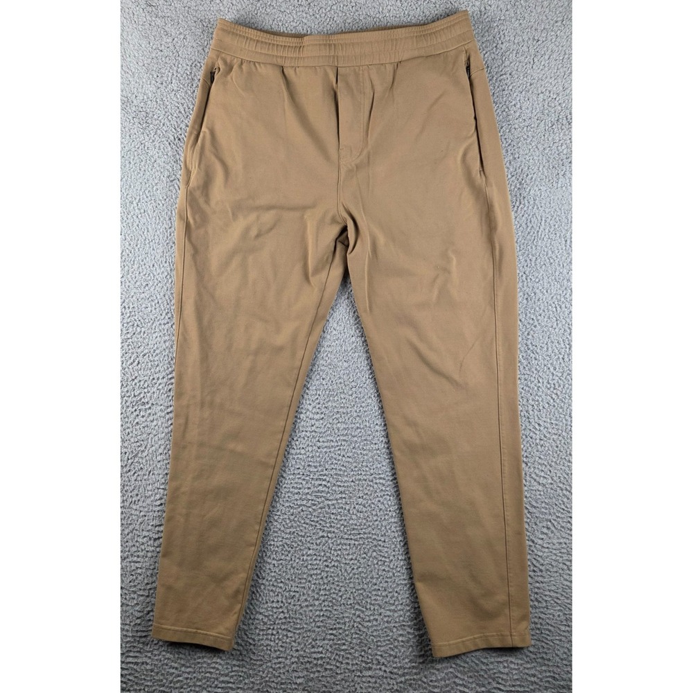 Public Rec Pants Mens 36x32 Brown Joggers All Day Everyday Performance Stretch
